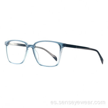 Mujer Square Eco Acetate Frames Gafas ópticas